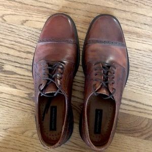 Bostonian #75 Brown Leather Wingtip Oxford Shoes Men's 9 M